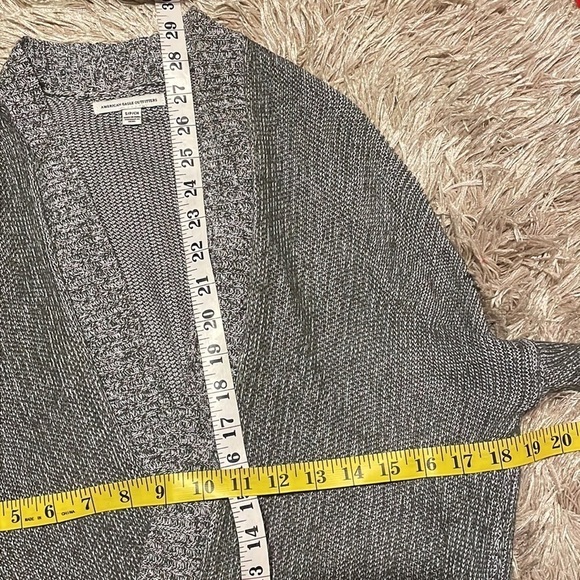 AMERICAN Eagle Outfitters Open Front Gray Cardigan Size‎ Small - Picture 8 of 8